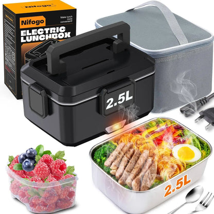 Nifogo Electric Lunch Box, 100W Food Heater