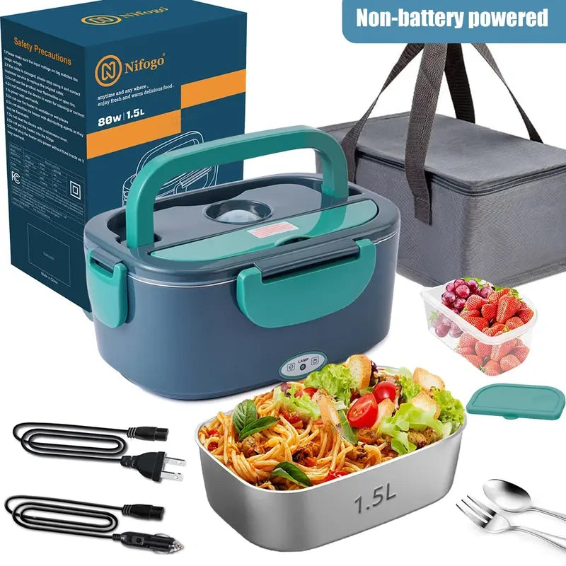 Nifogo Electric Lunch Box, 100W Food Heater