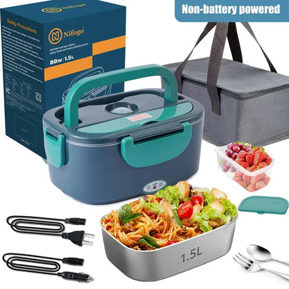 Nifogo Electric Lunch Box, 100W Food Heater