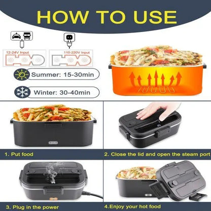 Nifogo Electric Lunch Box, 100W Food Heater