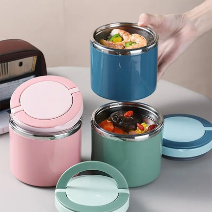Stainless Steel Bento Lunch Box with Handle