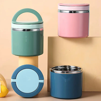 Stainless Steel Bento Lunch Box with Handle