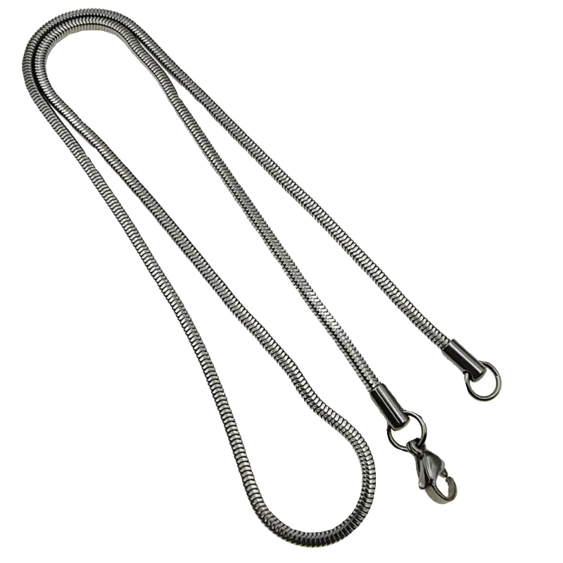 Elegant Silver Snake Chain Necklace