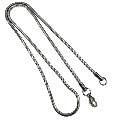 Elegant Silver Snake Chain Necklace