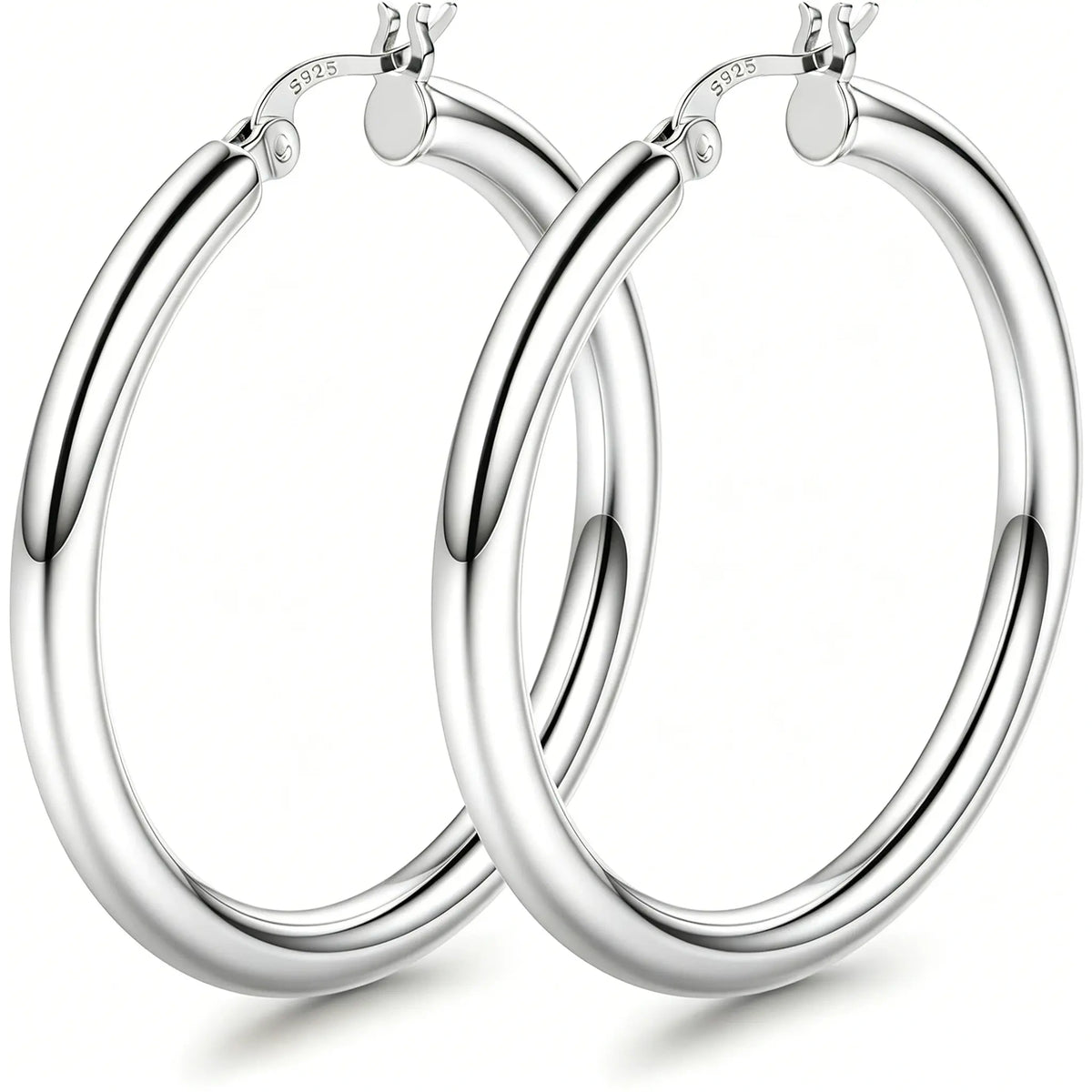 14K Chunky Gold Hoop Earrings