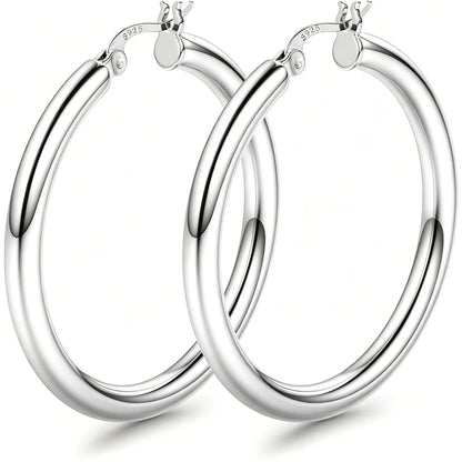 14K Chunky Gold Hoop Earrings