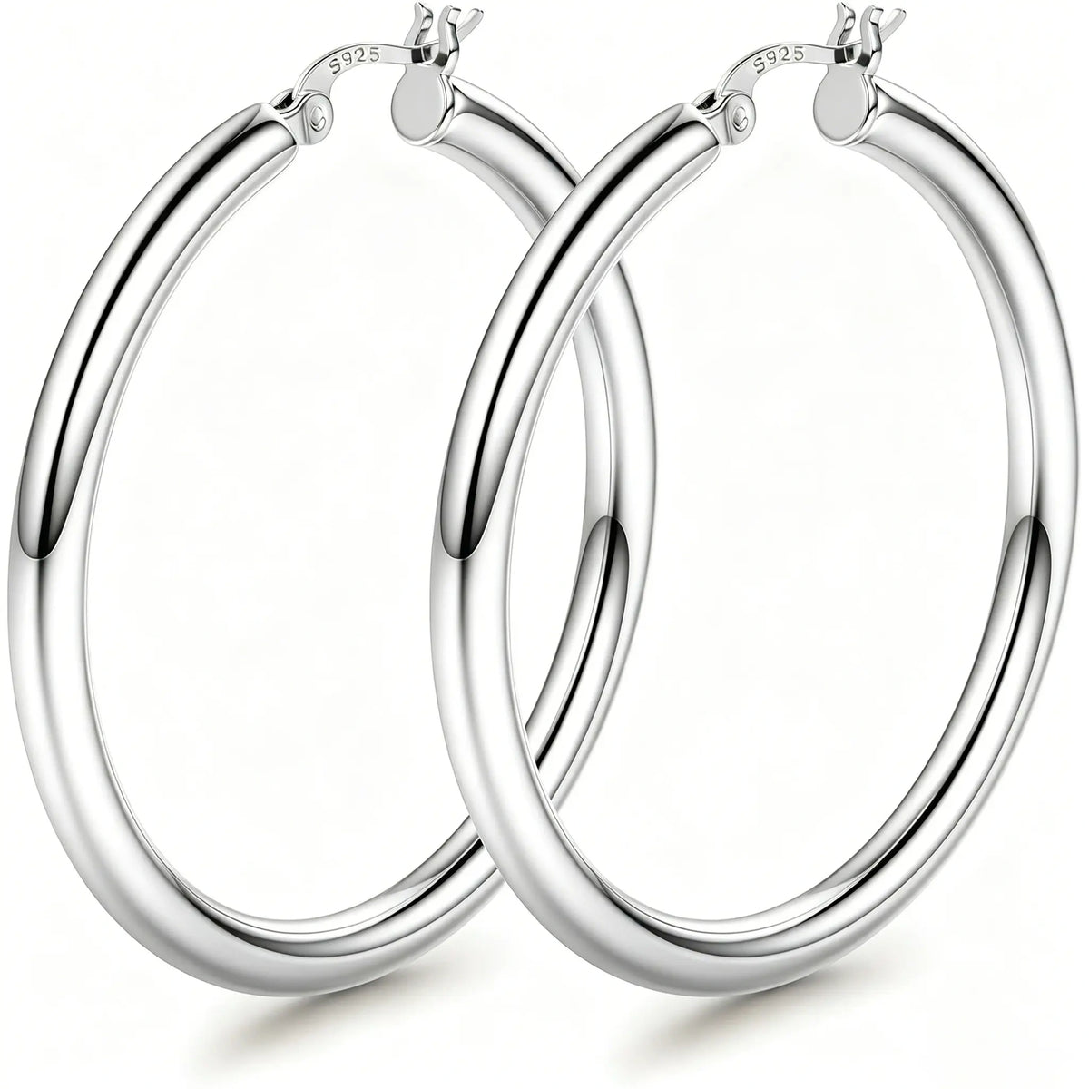 14K Chunky Gold Hoop Earrings