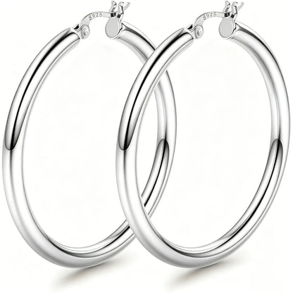 14K Chunky Gold Hoop Earrings