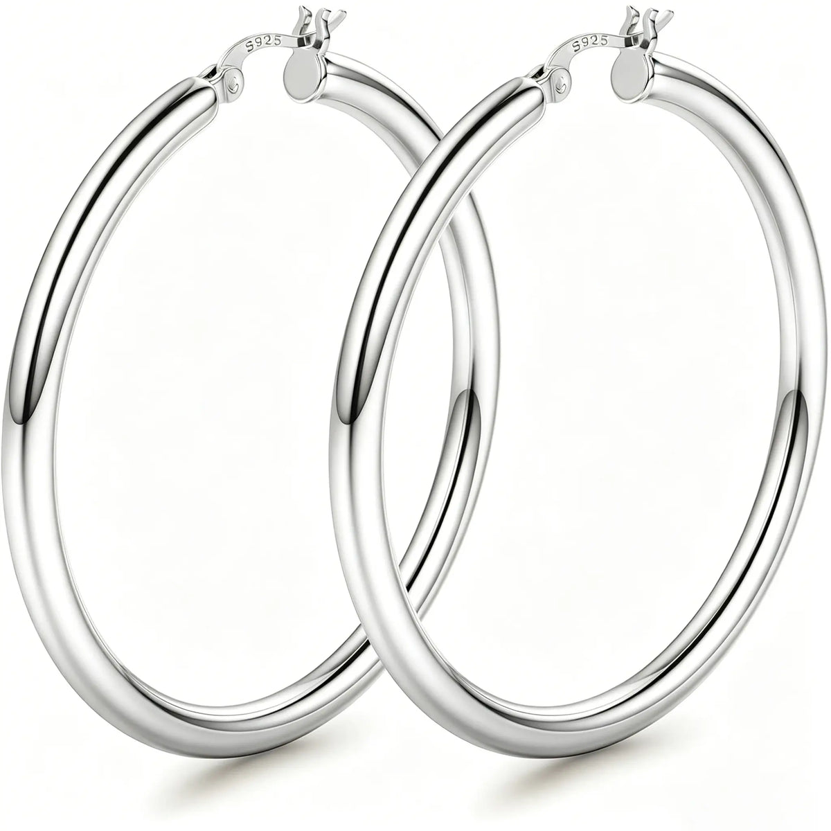 14K Chunky Gold Hoop Earrings