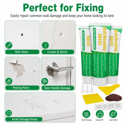 Drywall Repair Kit，Wall Patch Spackle with Scraper & Sandpaper