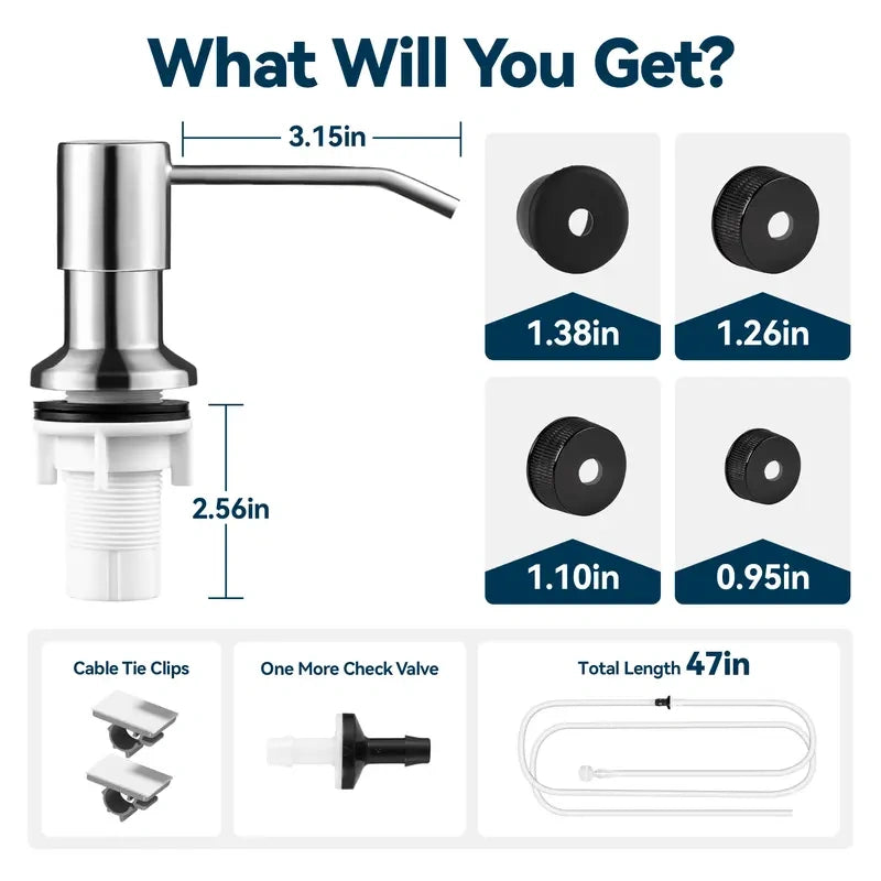 Kitchen Sink Soap Dispenser Tube Kit