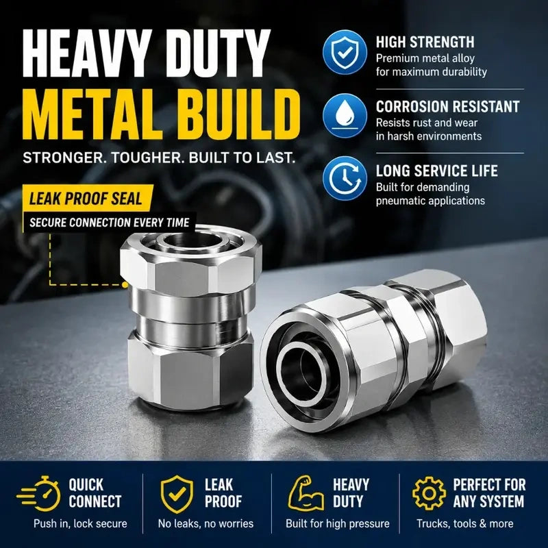 Heavy Duty Truck/RV Pneumatic Air Line Fitting Set