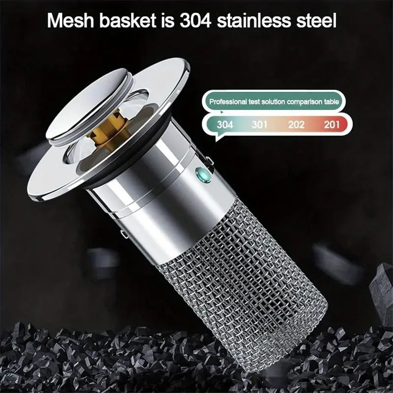Bathroom Sink Drain Strainer,Stainless Steel Hair Catcher Basket