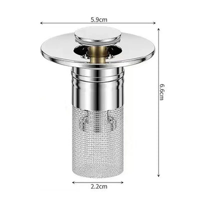Bathroom Sink Drain Strainer,Stainless Steel Hair Catcher Basket