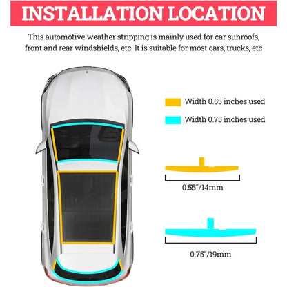 Car Windshield Rubber Seal