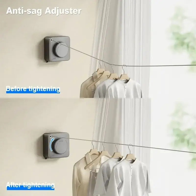 15.1 Ft 40LB Heavy-Duty Retractable Washing Line