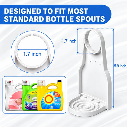 LaundryMate Detergent Dispenser Station – Cup Holder & Drip Tray Organizer