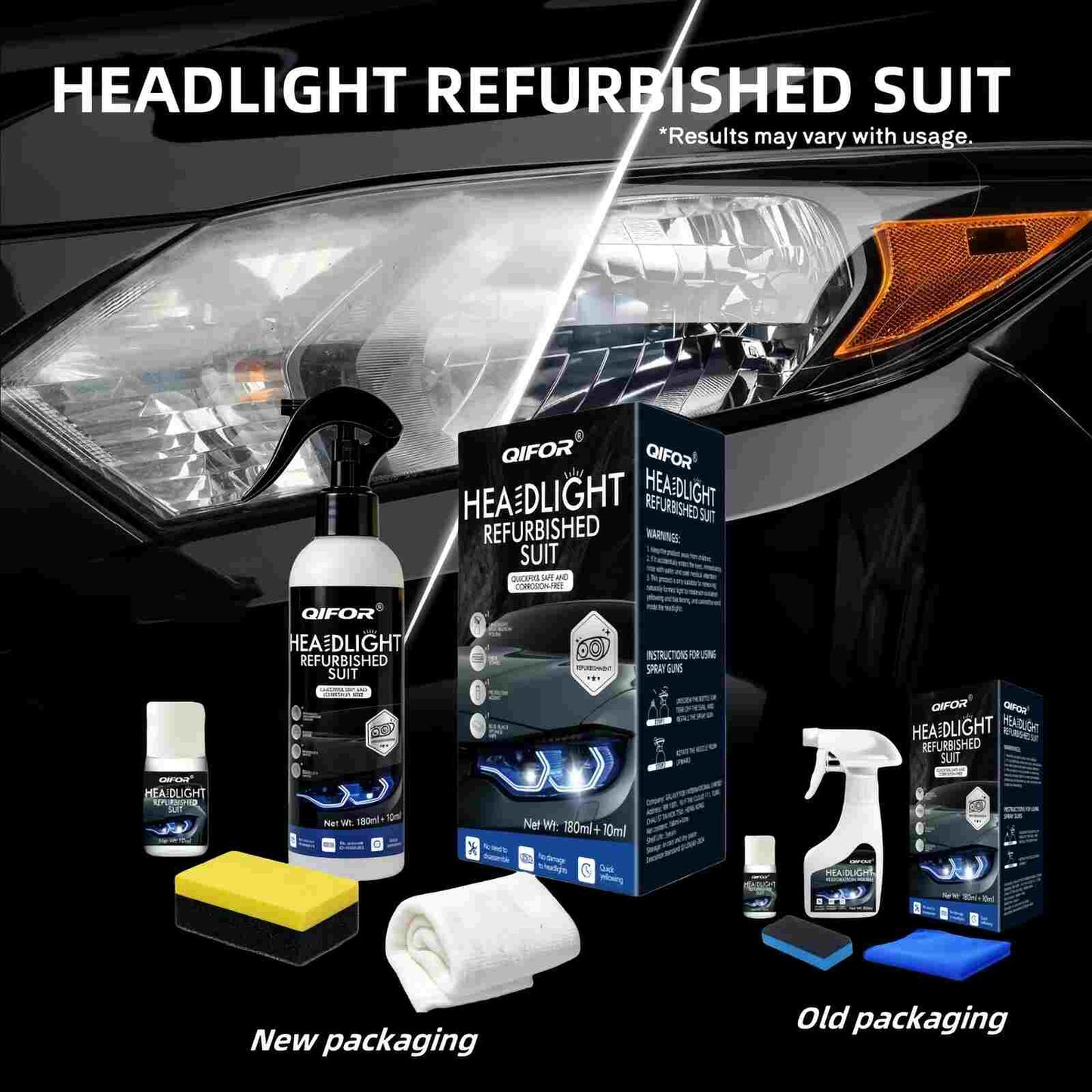 Instant Headlight Restorer: Erase Yellowing & Restore Factory Clarity
