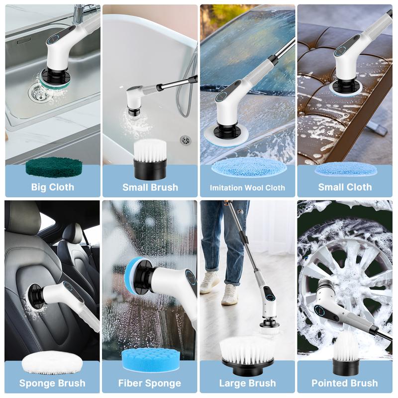 Electric Spin Scrubber, Cordless Power Scrubber Cleaning Tool