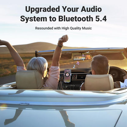 Aux to Bluetooth 6.0 Adapter Wireless Receiver for Car Hands-Free with Built-in Microphone AUX 3.5mm Stereo Audio - Dealsforyourdays Auxiliary Cord Gre