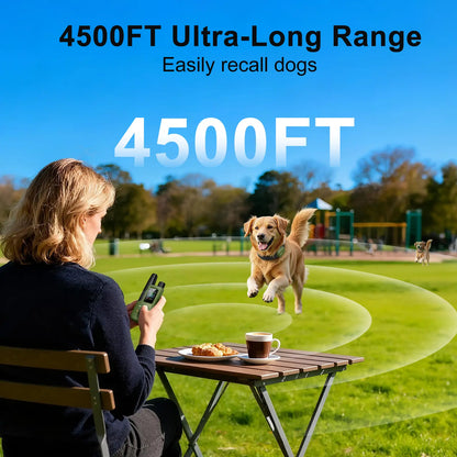 Dog Training Collar 4500FT Dog Training Behavior Aid,