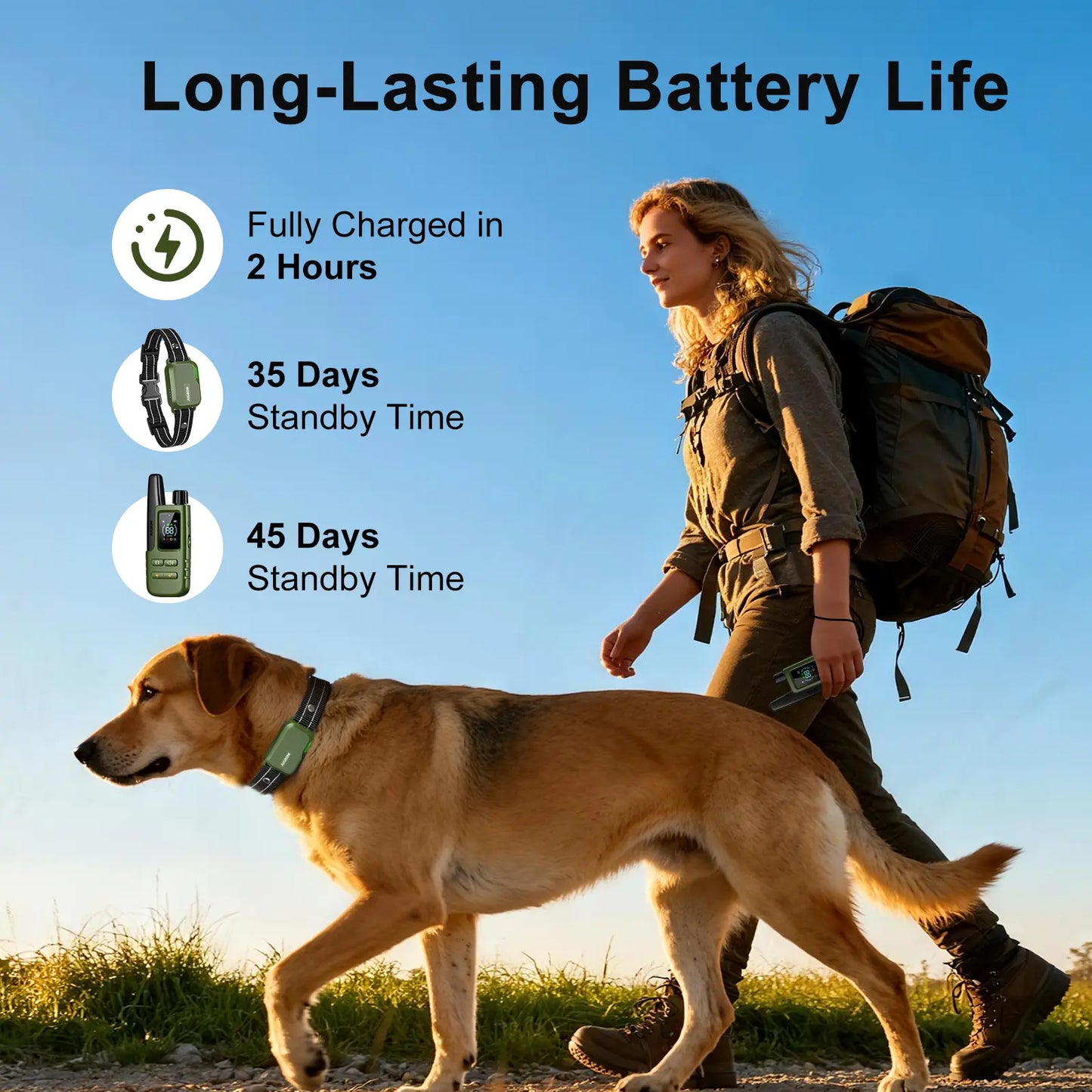Dog Training Collar 4500FT Dog Training Behavior Aid,