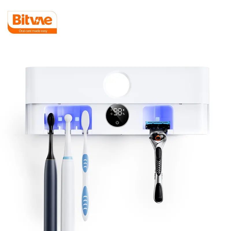 Upgraded Tooth Brush Holder for Bathroom 2.0, Infrared Sensing Toothbrush Cleaner
