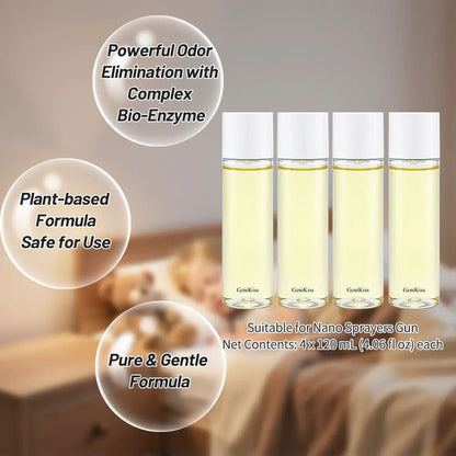 Eliminate Pet Odors Naturally with Nano Blue Light Bio-Enzyme Deodorizer Spray