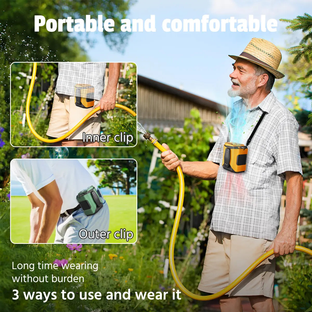 Portable Hurricane Fan with Flashlight
