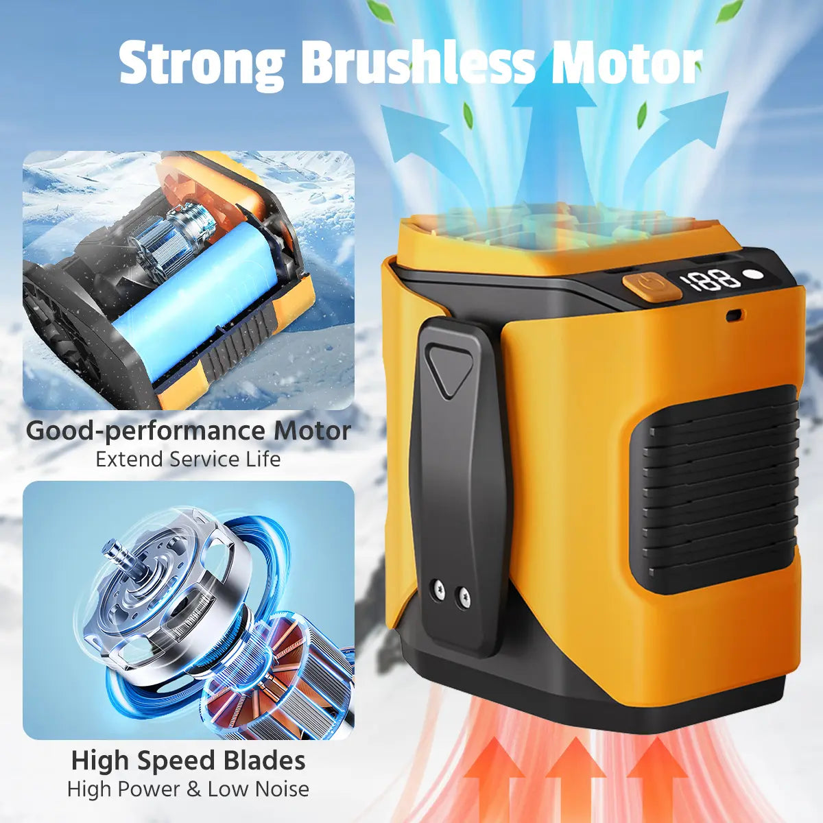 Portable Hurricane Fan with Flashlight