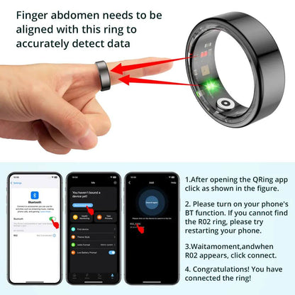 24/7 Biometric Health Tracker Smart Ring