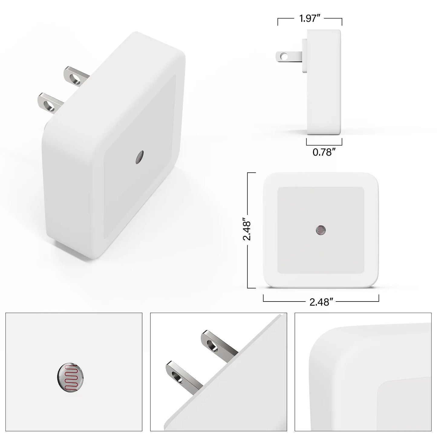 Smart Dusk-to-Dawn LED Night Light (6-Pack)