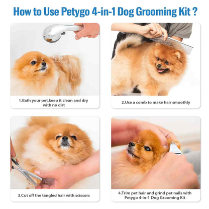 Low-Noise Pet Grooming Vacuum & Clipper Kit