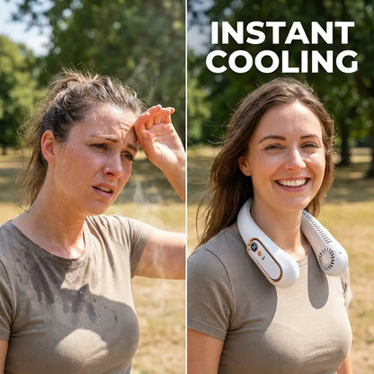 Hands-Free Wearable Bladeless Neck Fan
