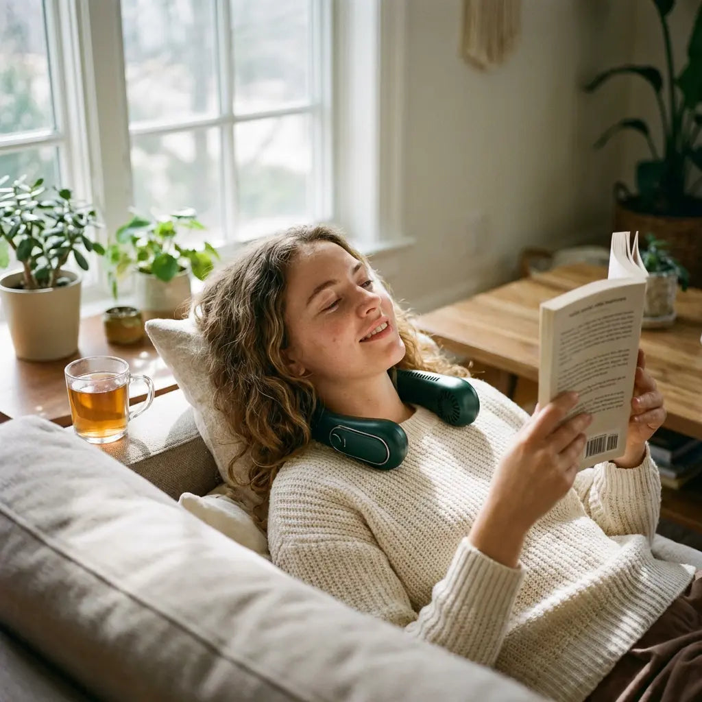 Hands-Free Wearable Bladeless Neck Fan