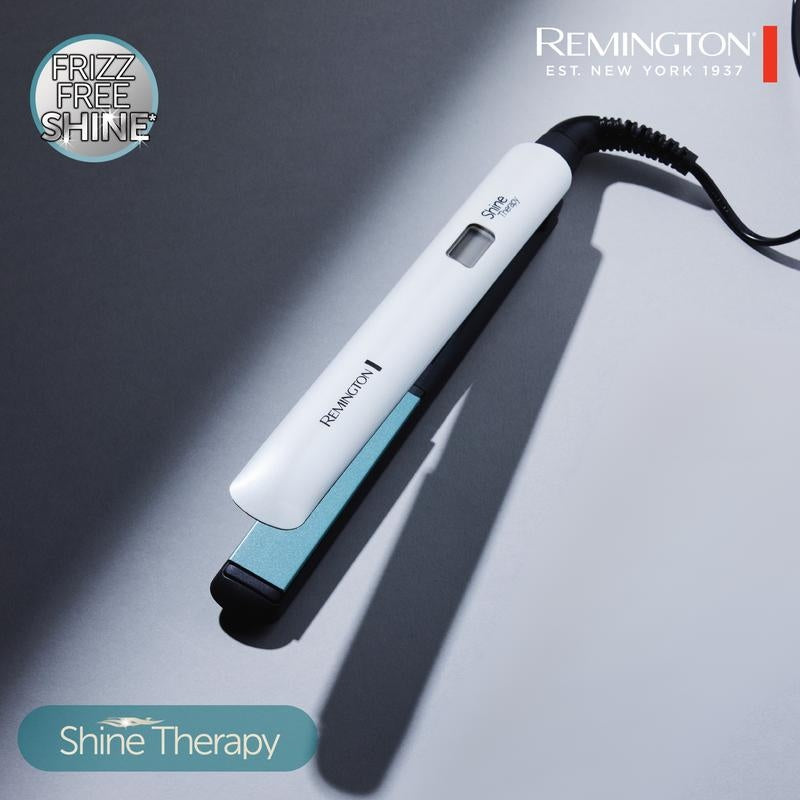 Shine Therapy Hair Straightener with Moroccan Argan Oil Infused Plates