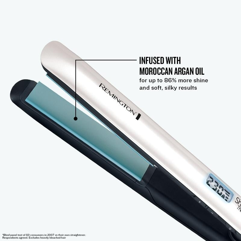 Shine Therapy Hair Straightener with Moroccan Argan Oil Infused Plates