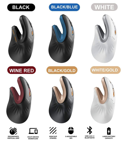 Ergonomic Vertical Wireless Mouse: Say Goodbye to Wrist Strain & Fatigue
