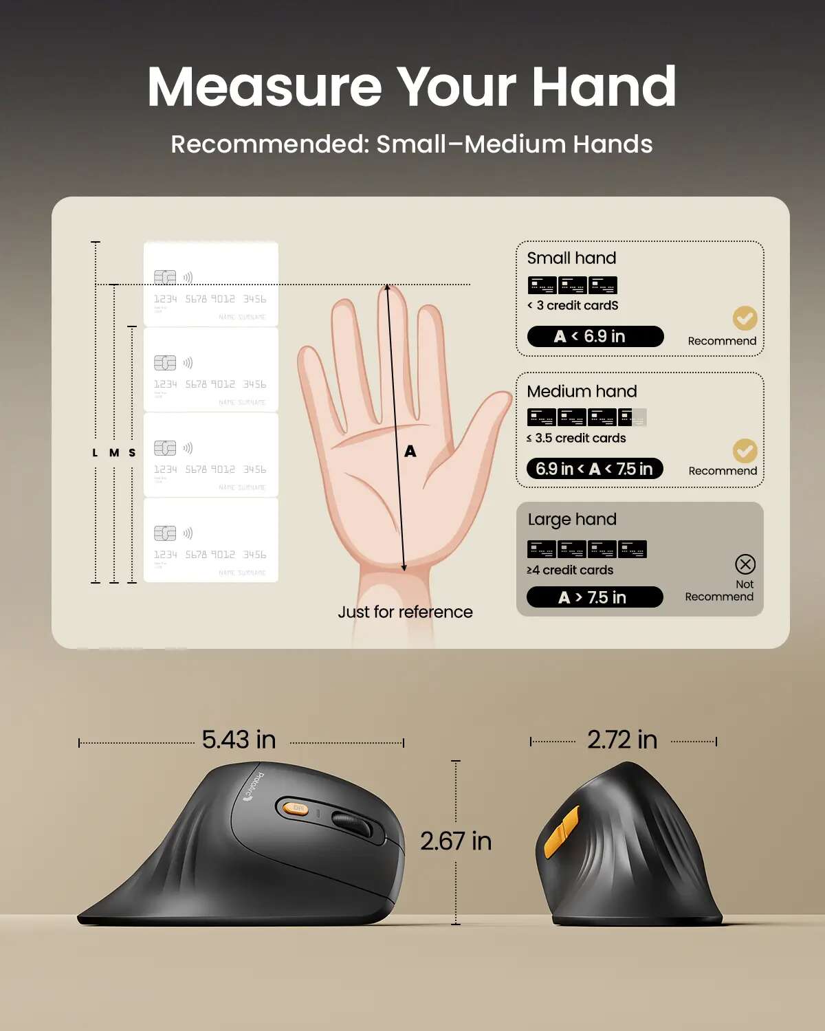Ergonomic Vertical Wireless Mouse: Say Goodbye to Wrist Strain & Fatigue