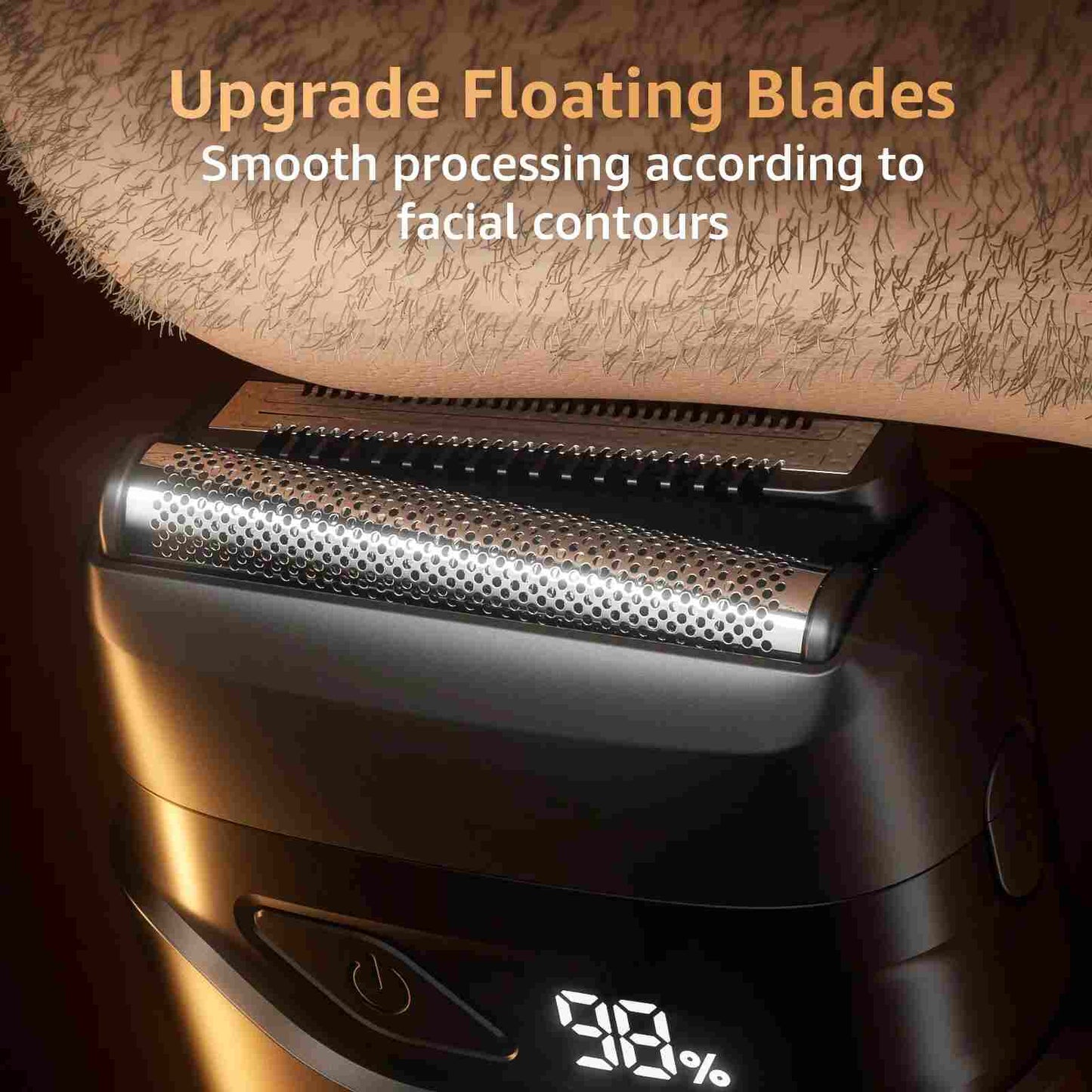 Electric Foil Shaver for Men – Ultra-Close Beard & Head Trimmer