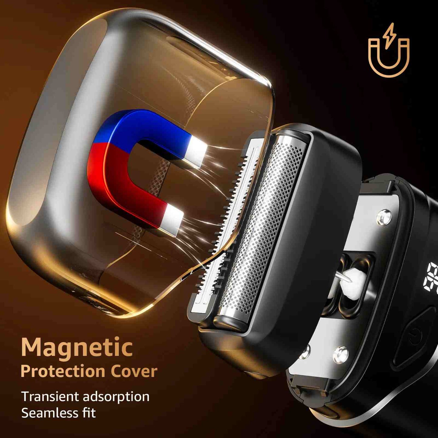Electric Foil Shaver for Men – Ultra-Close Beard & Head Trimmer
