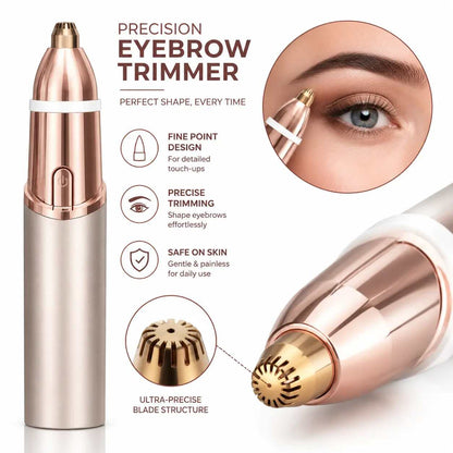 2-in-1 Electric Facial & Eyebrow Hair Trimmer