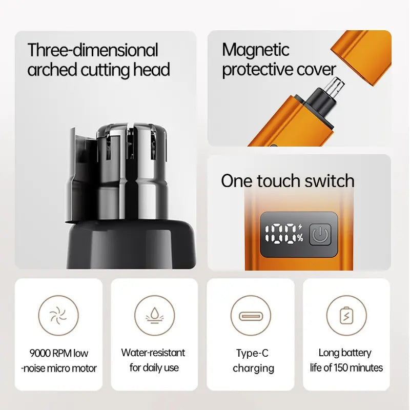 [BUY 1 GET 1 FREE] Precision Electric Nose & Facial Hair Trimmer – Painless & Easy Grooming