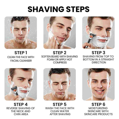 24-Piece Men's Razor Blade Set with Free Handle