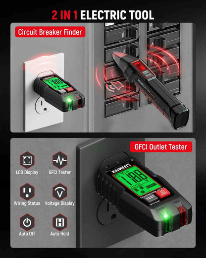 Instant Safety Digital Voltage Tester & Electrical Repair Kit