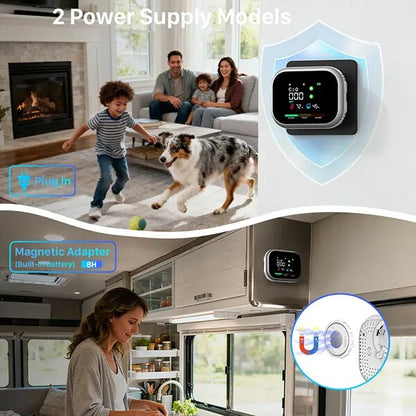 6-in-1 Portable Carbon Monoxide & Combustible Gas Alarm