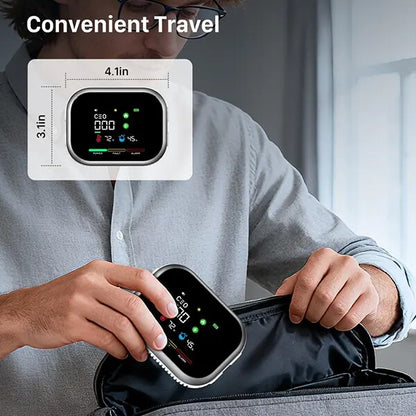 6-in-1 Portable Carbon Monoxide & Combustible Gas Alarm
