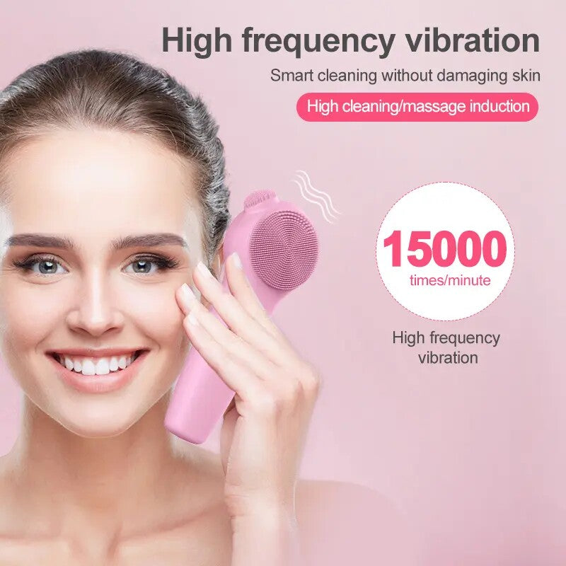 Radiance-Boosting LED Light Therapy & Sonic Facial Cleansing Brush