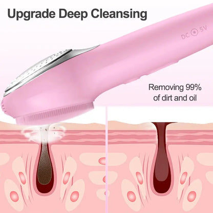 Radiance-Boosting LED Light Therapy & Sonic Facial Cleansing Brush