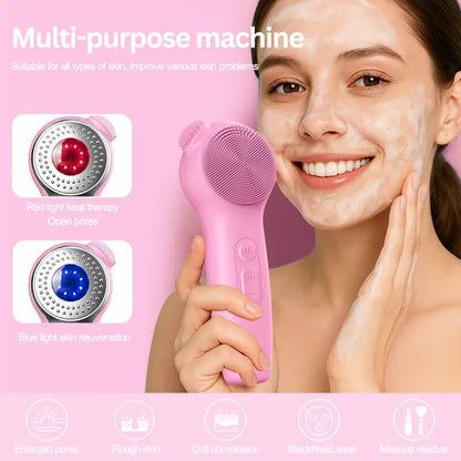 Radiance-Boosting LED Light Therapy & Sonic Facial Cleansing Brush